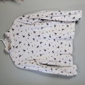 Halloween mock neck long sleeve top